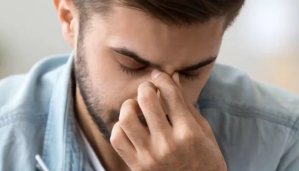 Discomfort or Pain on the Bridge of the Nose